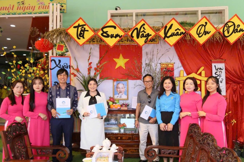 Công đoàn phường Ngũ Hành Sơn, Đà Nẵng tổ chức hội thi trang trí Tiểu cảnh Tết – Xuân Bính Ngọ 2026. Ảnh: Trường An