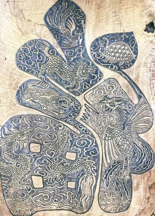 The first manuscript of the word Phuc in the project to revive Lien Lang Chuon. Photo: Character provided