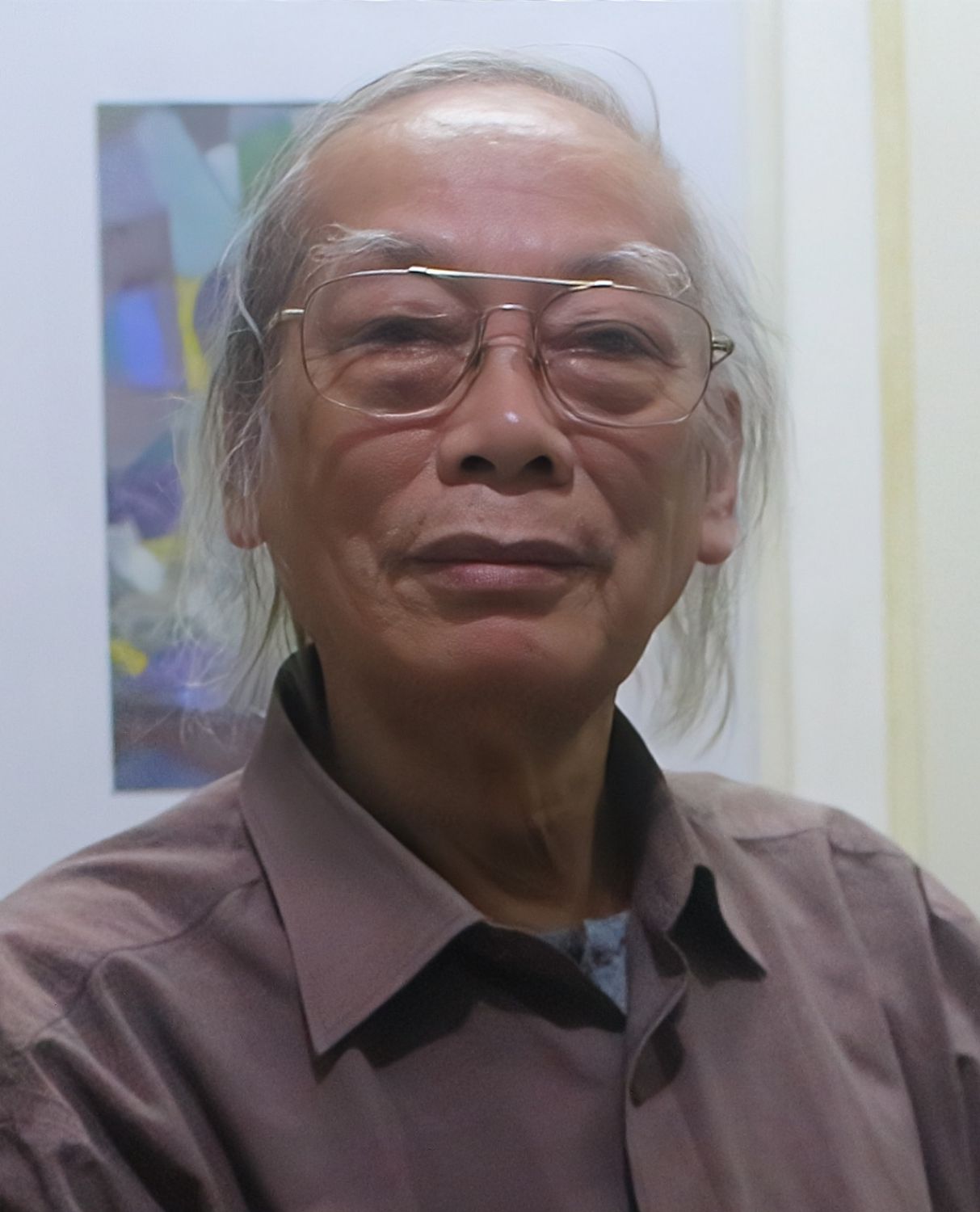 Họa sĩ Huy Oánh. Ảnh: Hải An