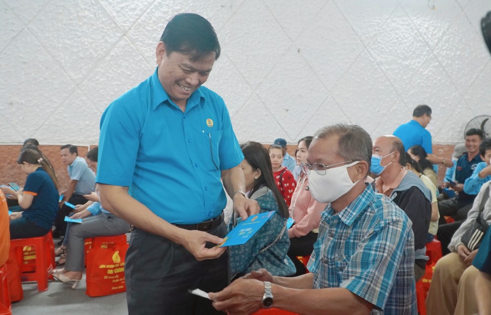 Chương trình diễn ra trong không khí vui tươi, ấm áp, khẳng định vai trò, trách nhiệm của tổ chức Công đoàn trong chăm lo cho đoàn viên, NLĐ. Ảnh: Nguyên Anh