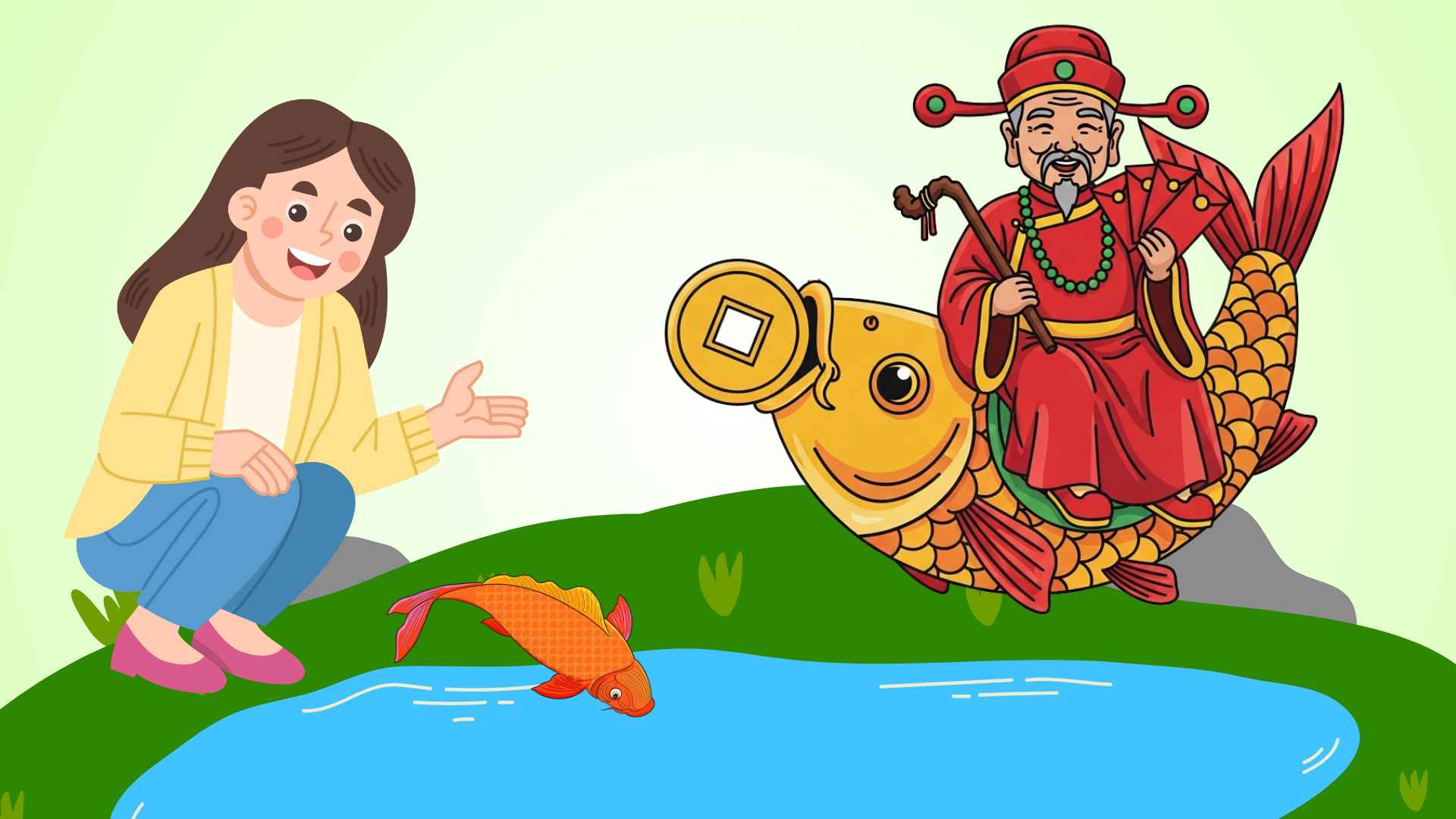 How to release carp according to tradition on the day of Ong Cong and Ong Tao.