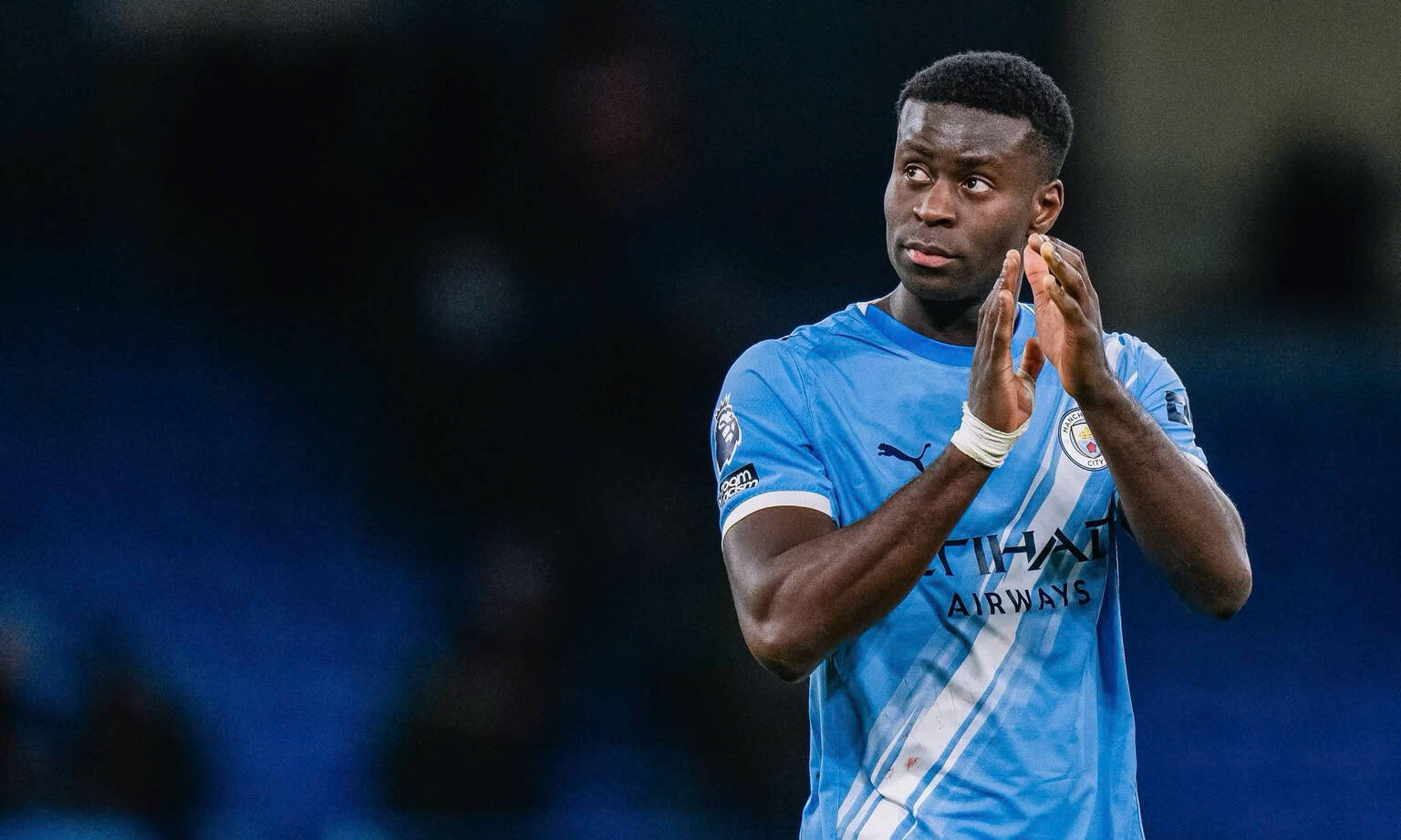 Guehi gia nhập Man City ở phiên chợ Đông vừa qua.  Ảnh: AFP