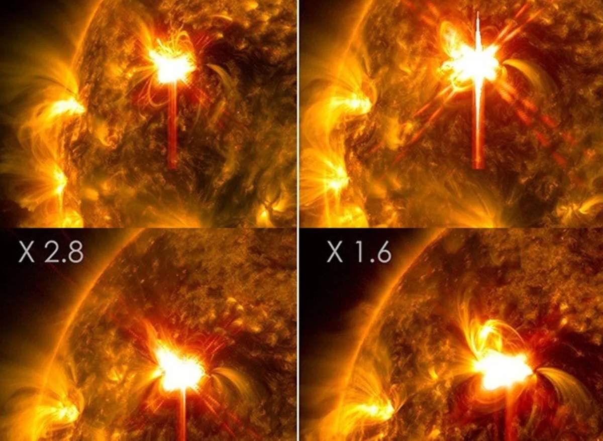 4 solar storm outbreaks on February 1-2, 2026. Photo: NASA