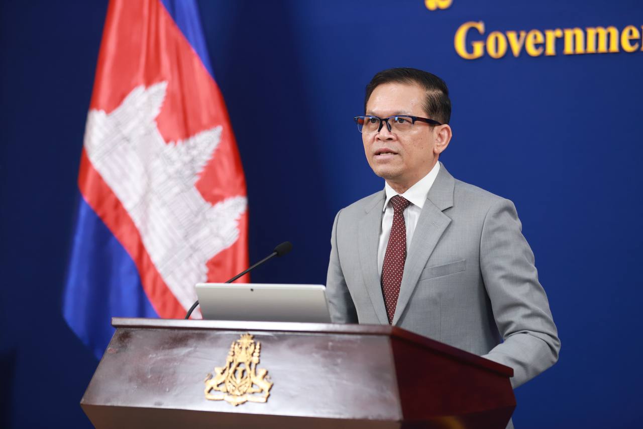 Spokesperson of the Royal Government of Cambodia, Mr. Pen Bona. Photo: Office of the Council of Ministers of Cambodia