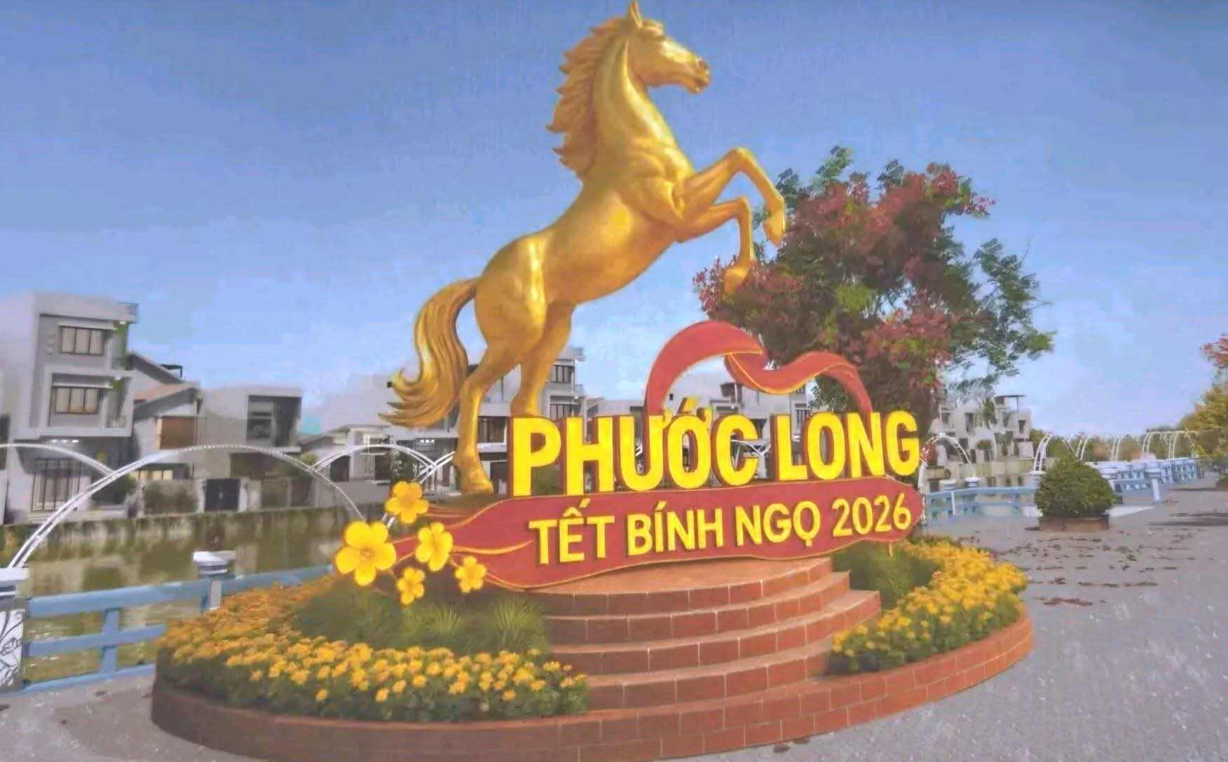 Linh vật ngựa tại xã Phước Long chỉ có một con. Ảnh: Nhật Hồ.