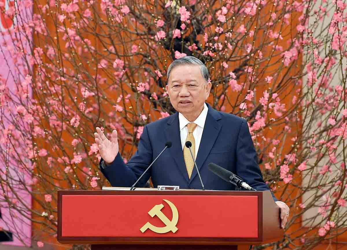 Tổng Bí thư Tô Lâm phát biểu. Ảnh: Hải Nguyễn