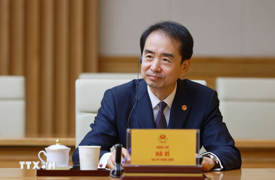 Đại sứ Trung Quốc tại Việt Nam Hà Vĩ. Ảnh: TTXVN