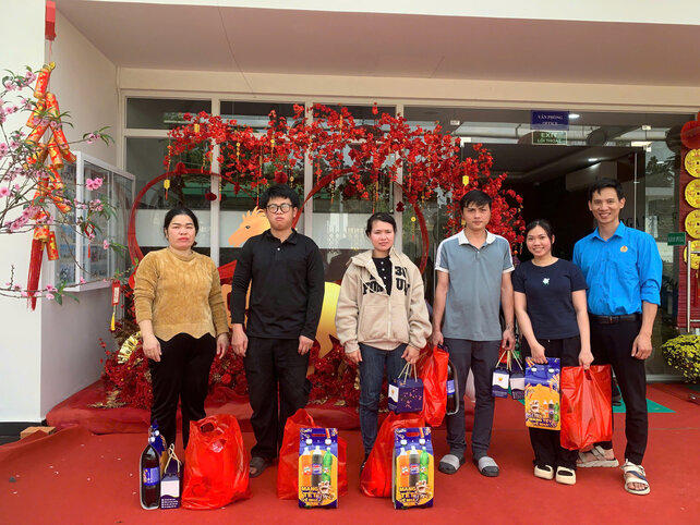 Union members and employees of B'Laofood Co., Ltd. excitedly participate in the year-end party, joyfully and warmly welcoming the Binh Ngo Lunar New Year 2026. Photo: Lam Duc