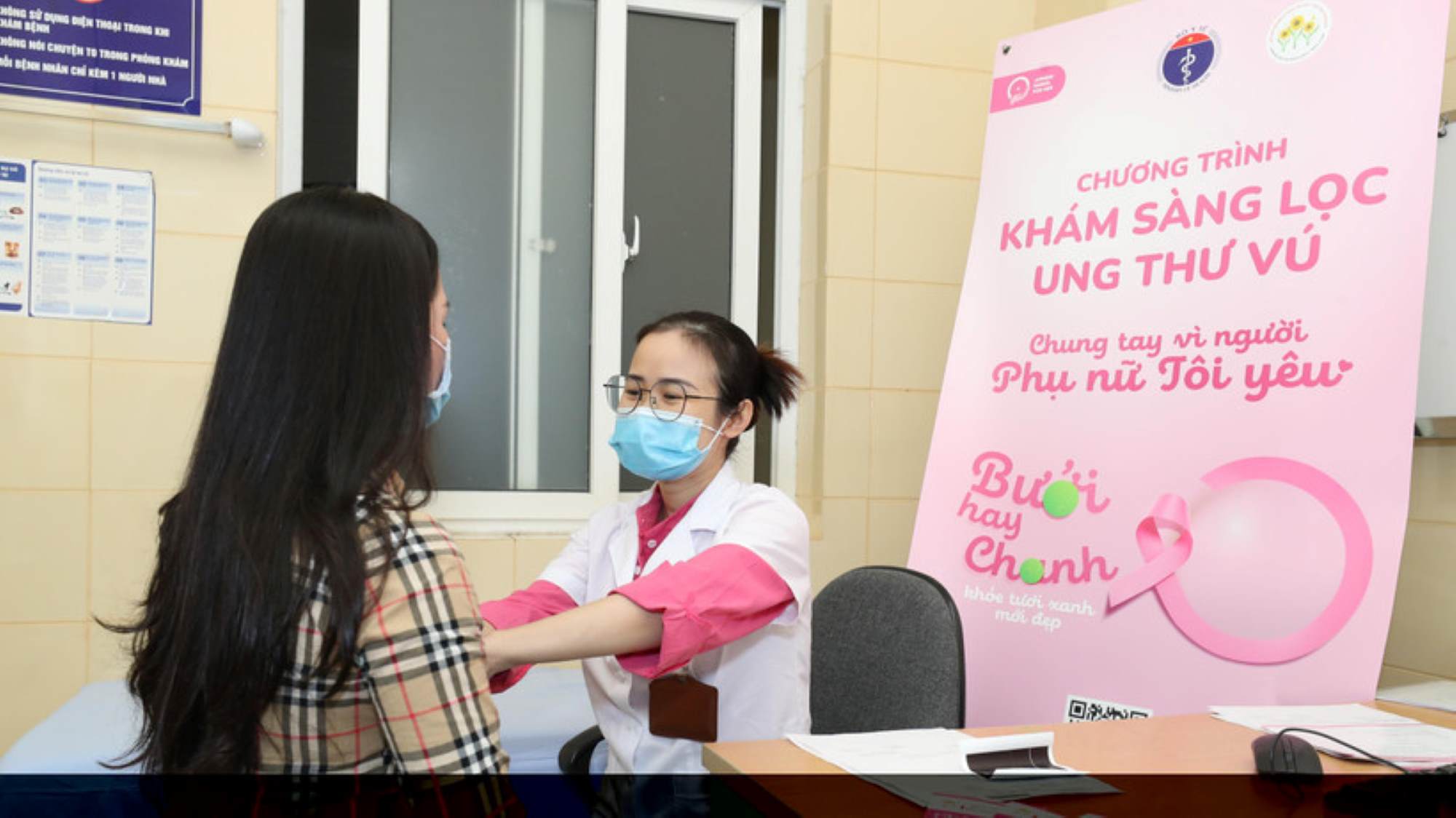 Breast cancer screening for people. Photo: Nguyen Ha
