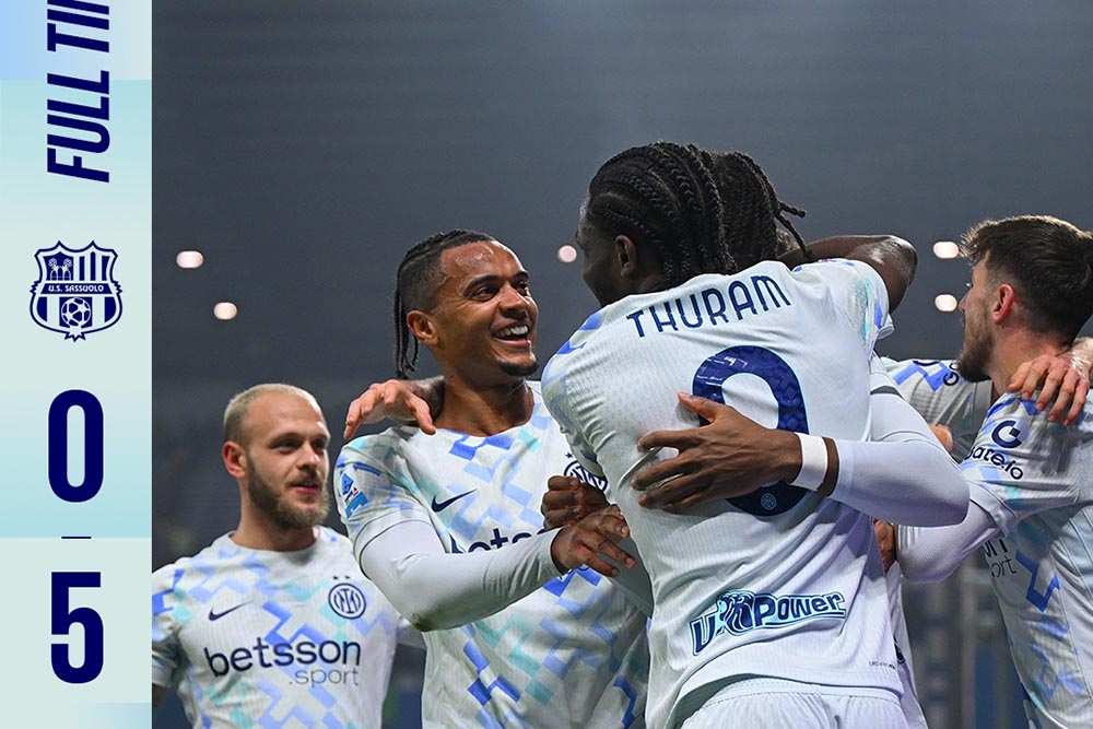Inter Milan wins big against Sassuolo in round 24 of Serie A 2025-2026. Photo: Inter