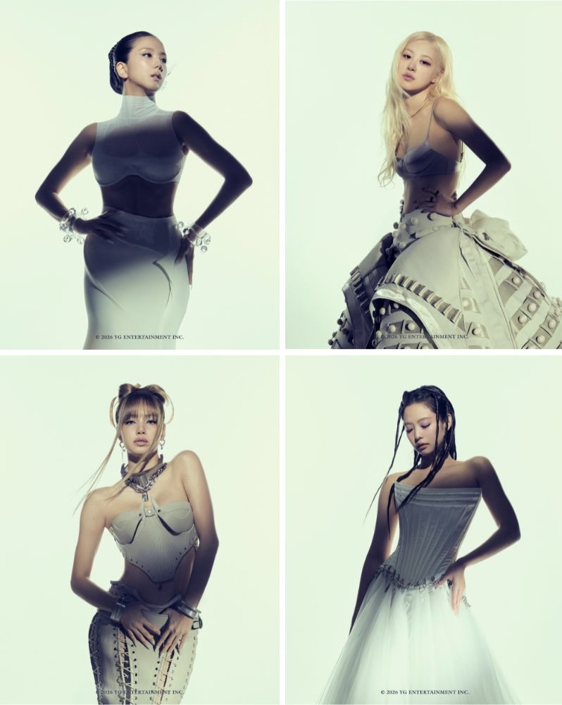 Loạt ảnh toàn thân của Blackpink gây bão mang. Ảnh: Lotte