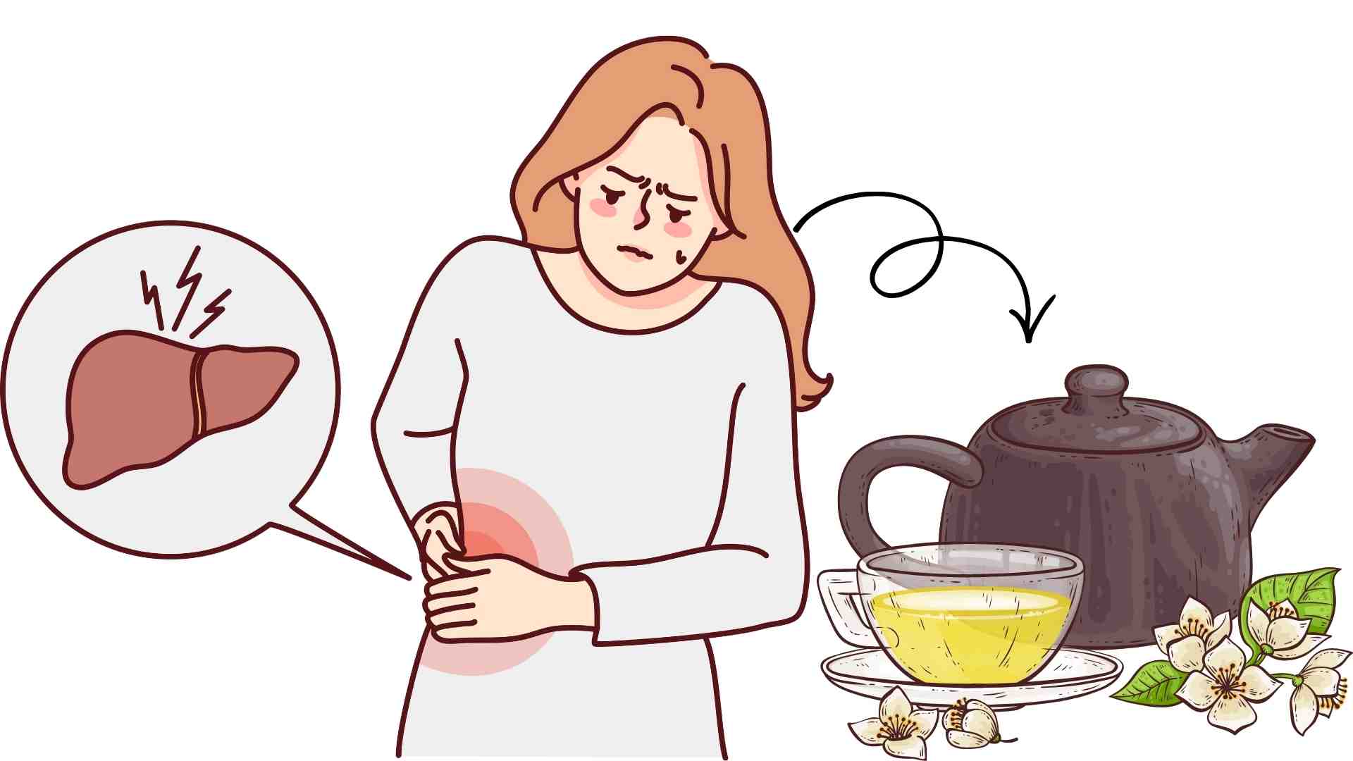 The liver can be affected when drinking tea incorrectly. Graphics: Ha May
