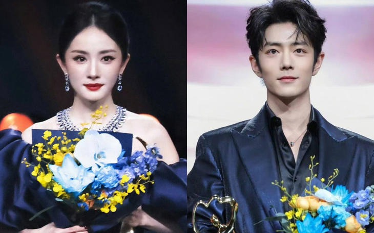 Dương Mịch, Tiêu Chiến là King và Queen của Đêm hội Weibo. Ảnh Weibo