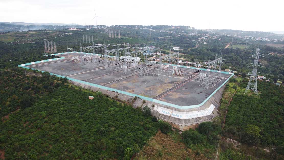 The Provincial People's Committee has just approved the investment in Krong Buk 500 kV substation (a substation in the area). Photo: Bao Lam