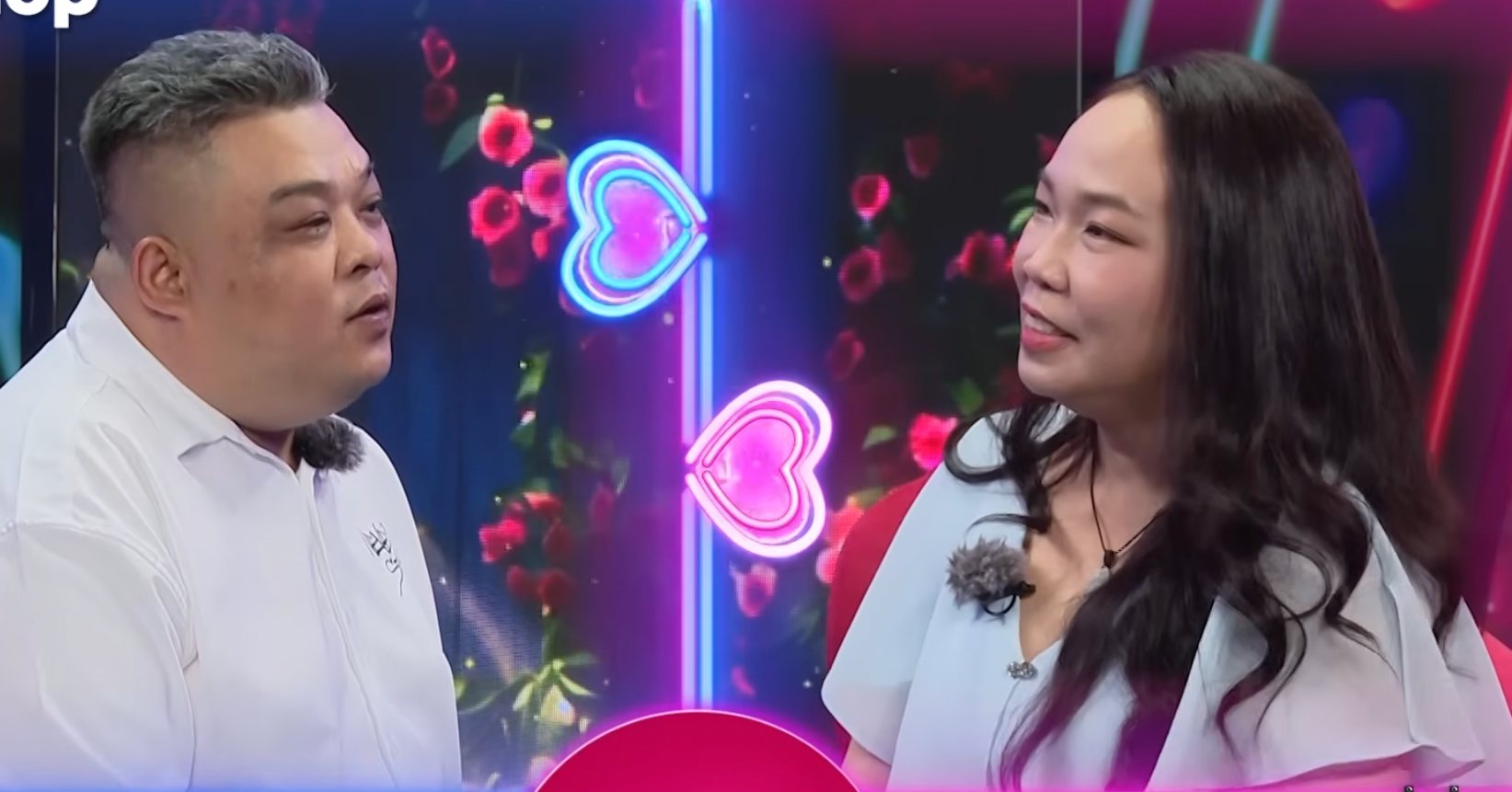 The woman and male driver at the dating show. Photo: MCV Unit.