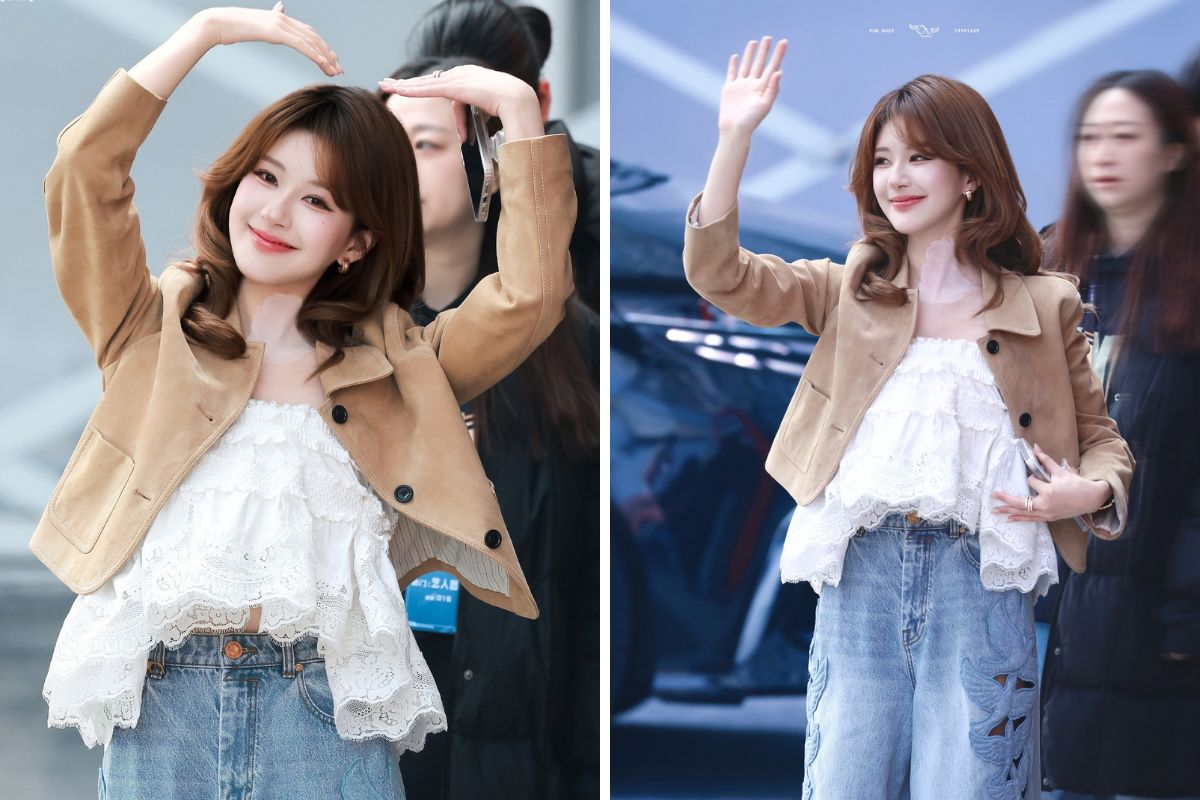 Triệu Lộ Tư xuất hiện rạng rỡ khi đi quay show giải trí mới. Ảnh: cắt từ video