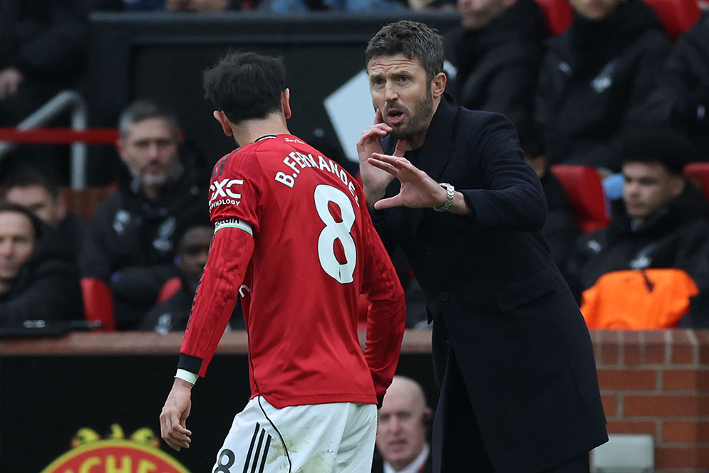 Bruno Fernandes đang thăng hoa dưới bàn tay của Carrick.  Ảnh: AFP