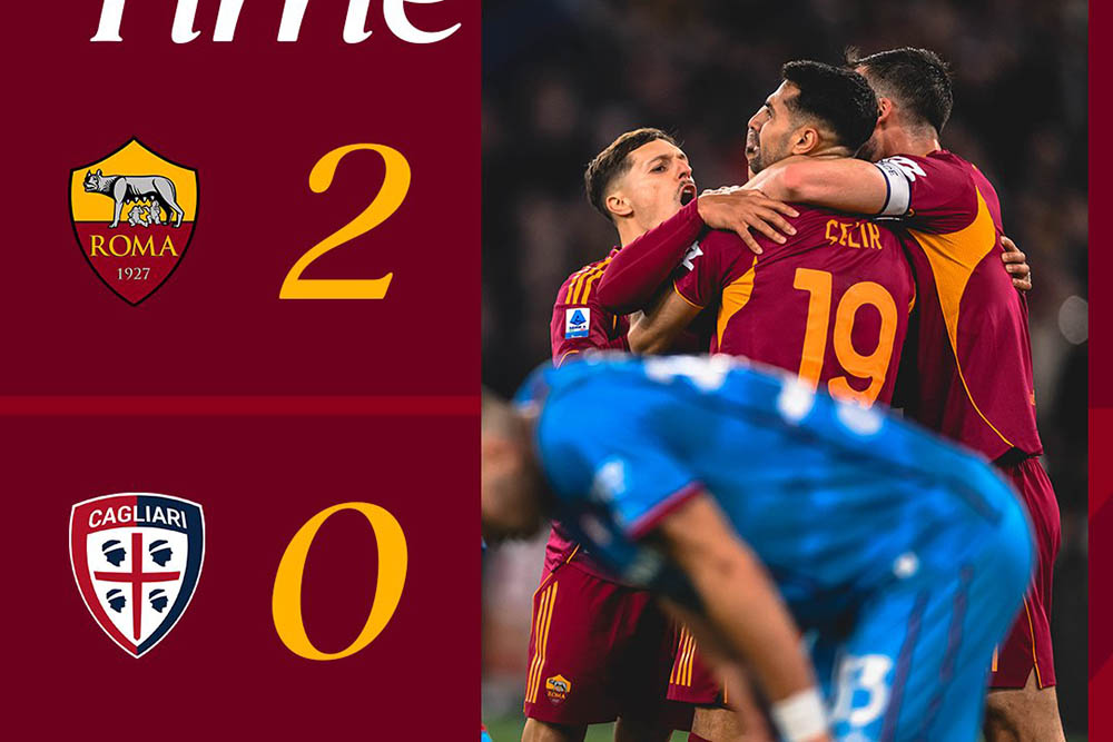 AS Roma has an important victory against Cagliari. Photo: AS Roma