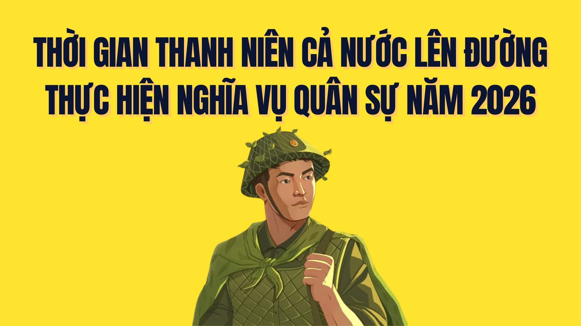 Time for youth across the country to enlist for military service in 2026