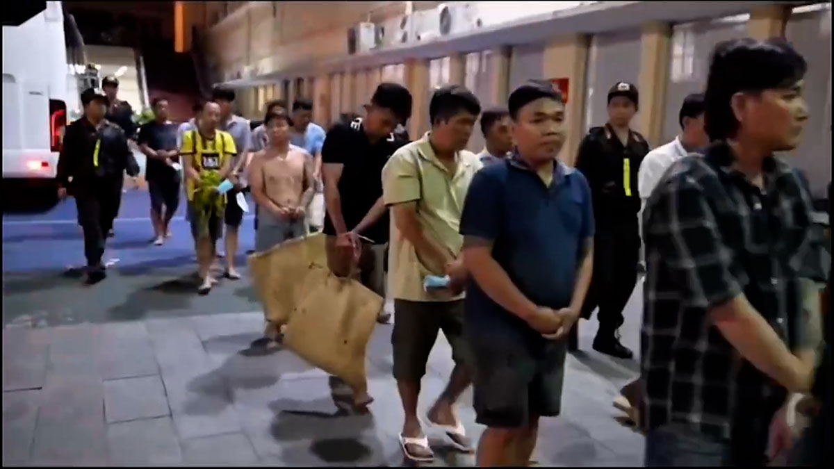 Cracking down on cockfighting and gambling dens in Ho Chi Minh City, profiting hundreds of millions of dong. Photo: Police provided