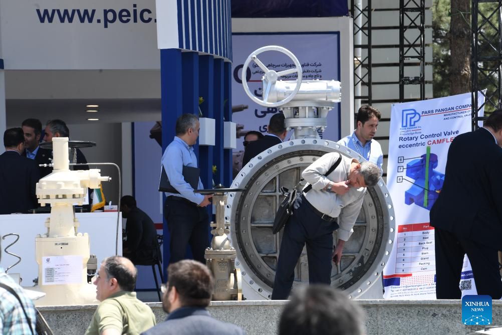 Triển lãm Dầu mỏ Iran lần thứ 29, ngày 8.5.2025. Ảnh: Xinhua