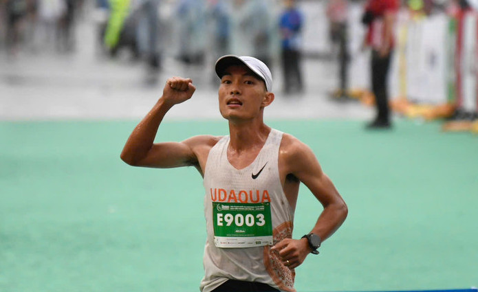 Hoang Nguyen Thanh has had the opportunity to get closest to the national marathon record of Vietnamese athletics. Photo: TPM