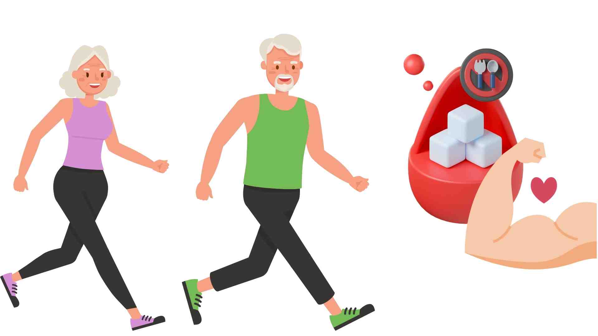 Walking properly helps control blood sugar and increase muscle mass. Graphics: Ha May