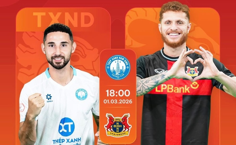 Nam Dinh to meet Ninh Binh in round 14 of V.League 2025-2026. Photo: VPF