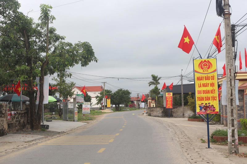 Localities in Quang Tri province prepare for election day. Photo: Hai Thanh