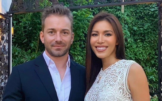 Supermodel Minh Tu and her Western husband. Photo: Character provided.