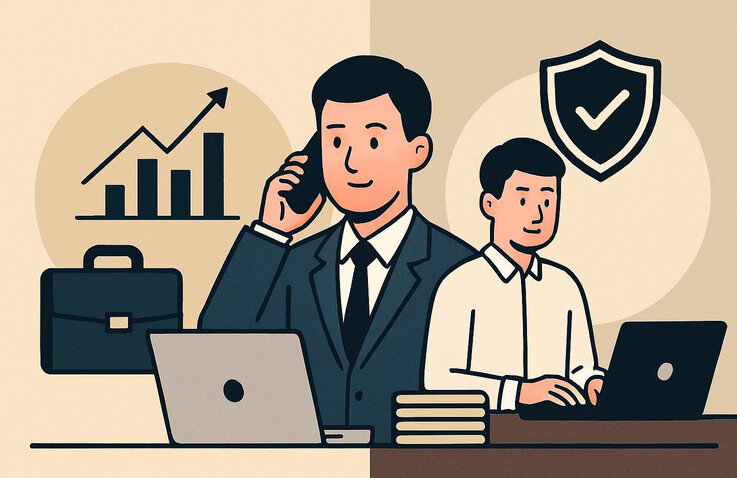 While working for the company and doing business, in which category should social insurance be paid? Graphics: Huong Giang