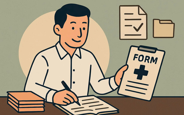 Necessary procedures when transferring health insurance benefits to near-poor households. Graphics: Huong Giang