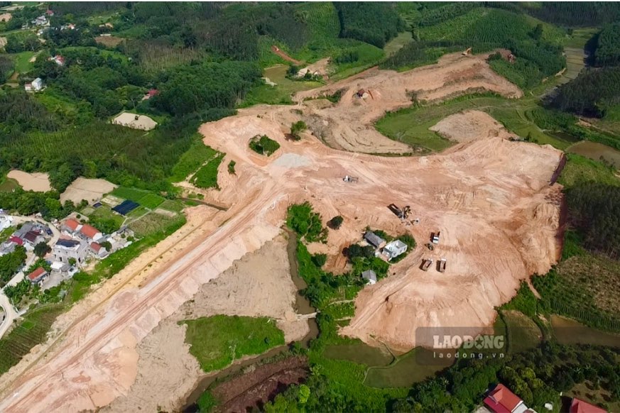 One of the industrial clusters in Lang Son province is under construction. Photo: Nguyen Hoan