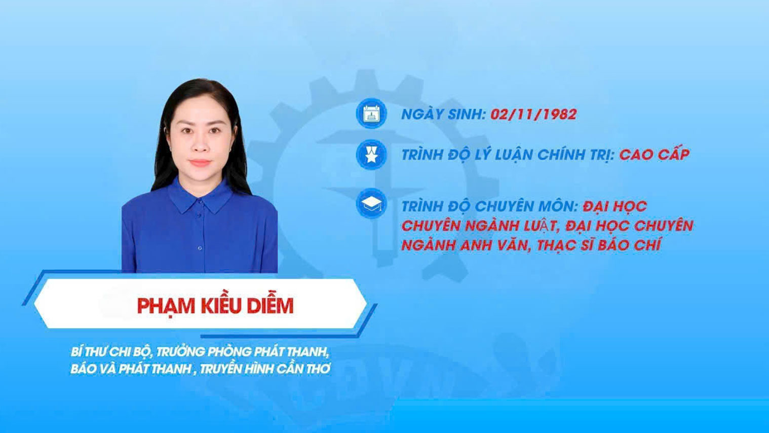 Đồng chí Phạm Kiều Diễm được giới thiệu ứng cử đại biểu Quốc hội khoá XVI, nhiệm kỳ 2026 - 2031. Ảnh: Công đoàn Cần Thơ