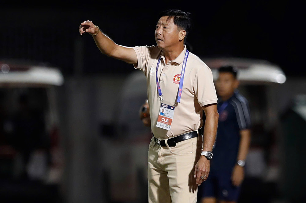 Coach Le Huynh Duc of the Ho Chi Minh City Police team. Photo: Thanh Vu