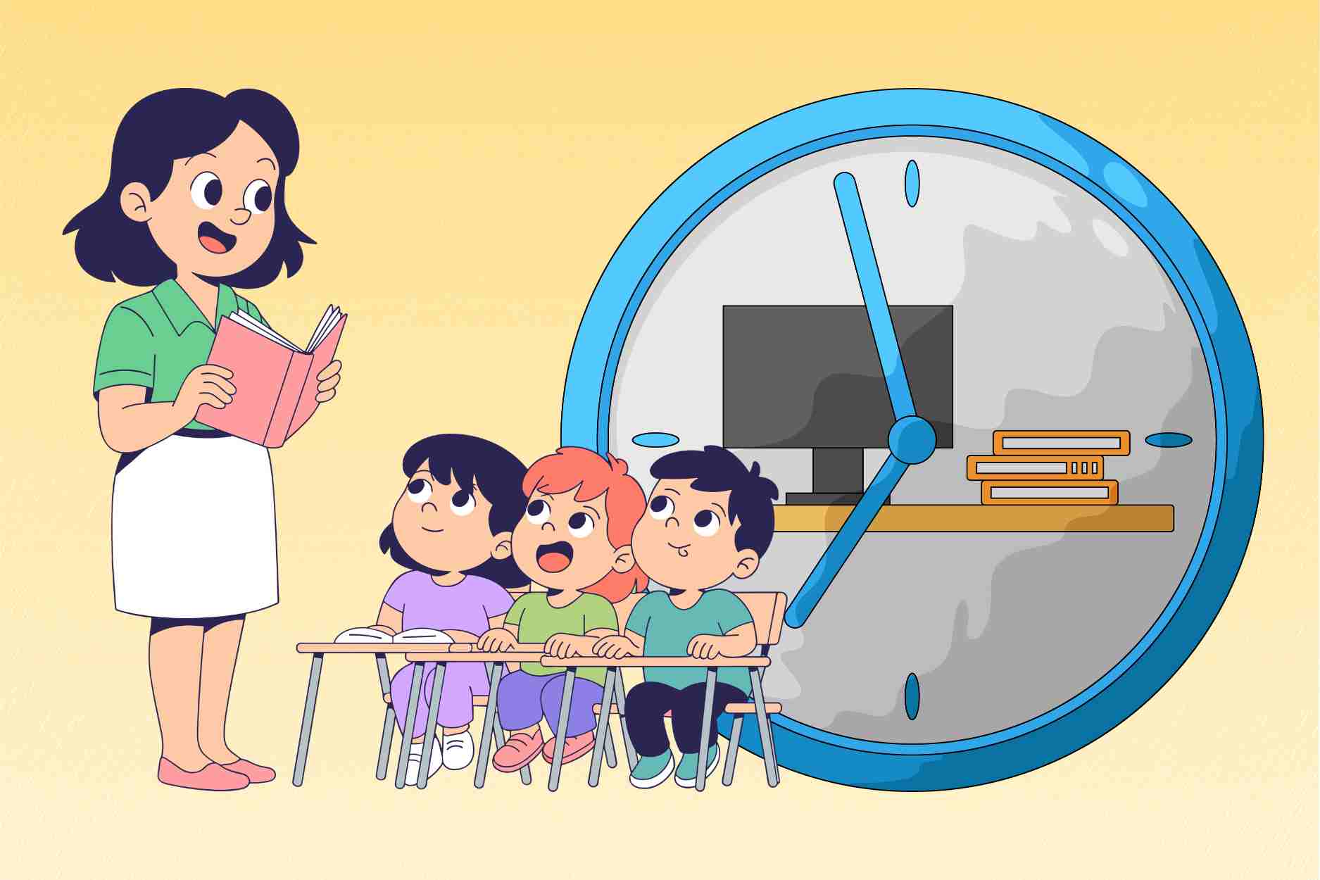 Regime of reducing teaching hours for preschool teachers during probationary periods