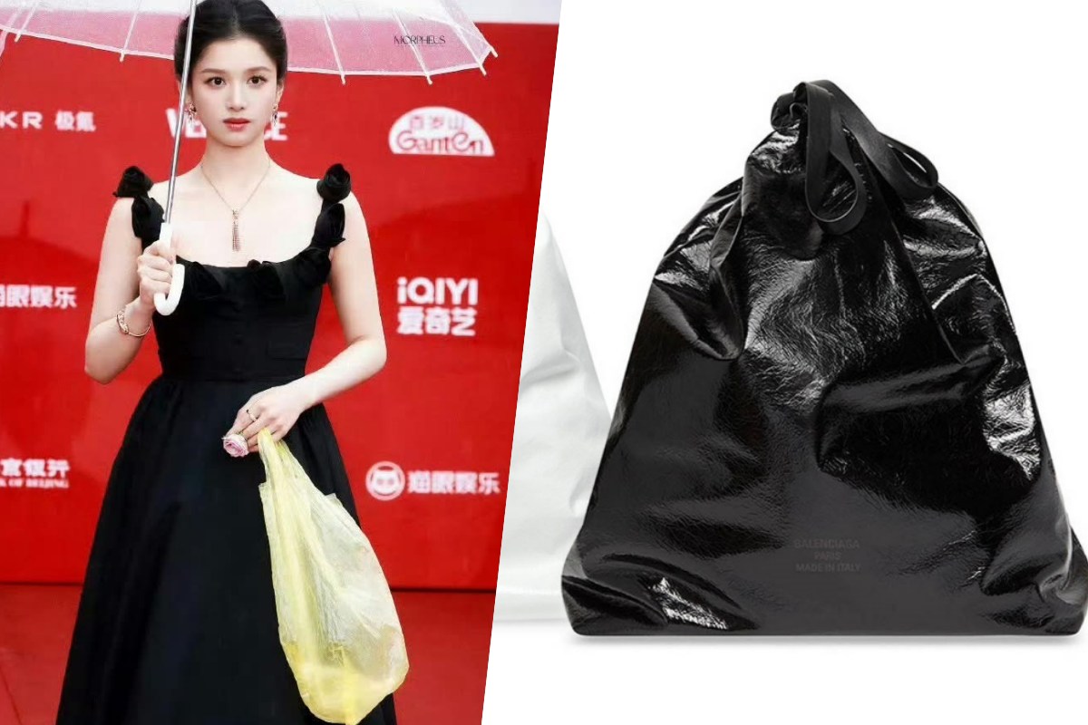 Truong Tinh Nghi promotes thousand-dollar branded bags. Photo: Cut from video.