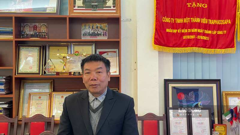 Ông Đỗ Tiến Sỹ - Giám đốc Công ty TNHH MTV Traphaco Sa Pa. Ảnh: Đinh Đại