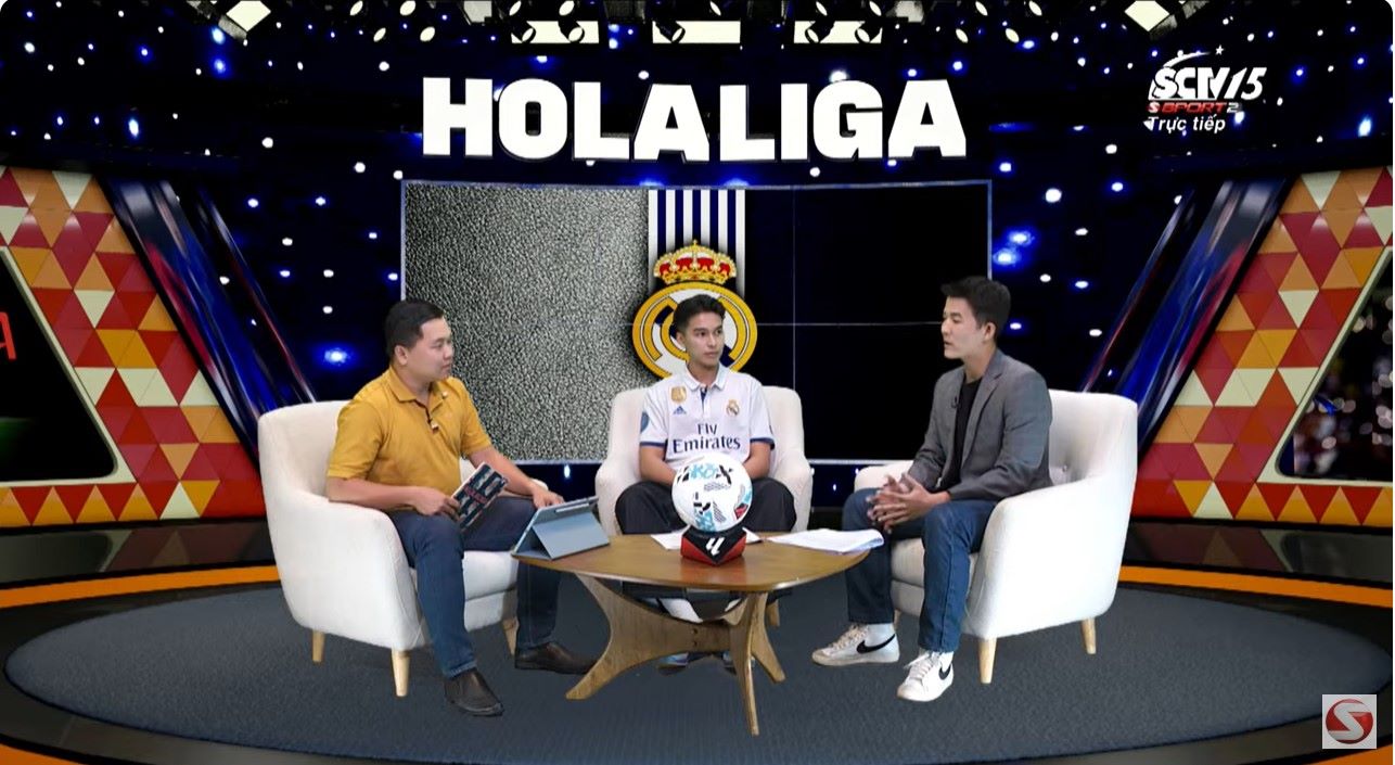 SCTV tổ chức chương trình bình luận theo chủ đề trước mỗi vòng đấu của LaLiga để tăng tương tác với khán giả. Ảnh: SCTV