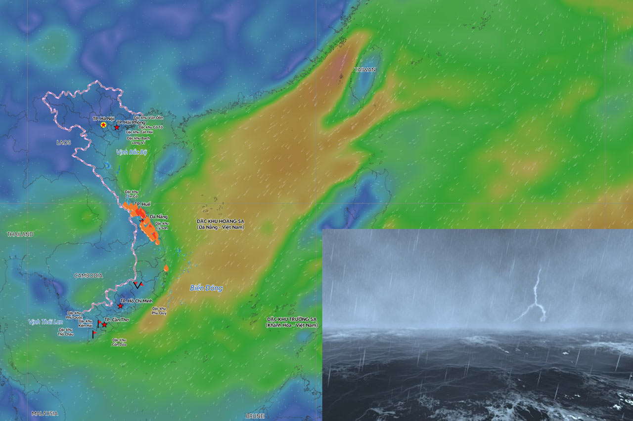 Unfavorable weather forecast for the next 2 days