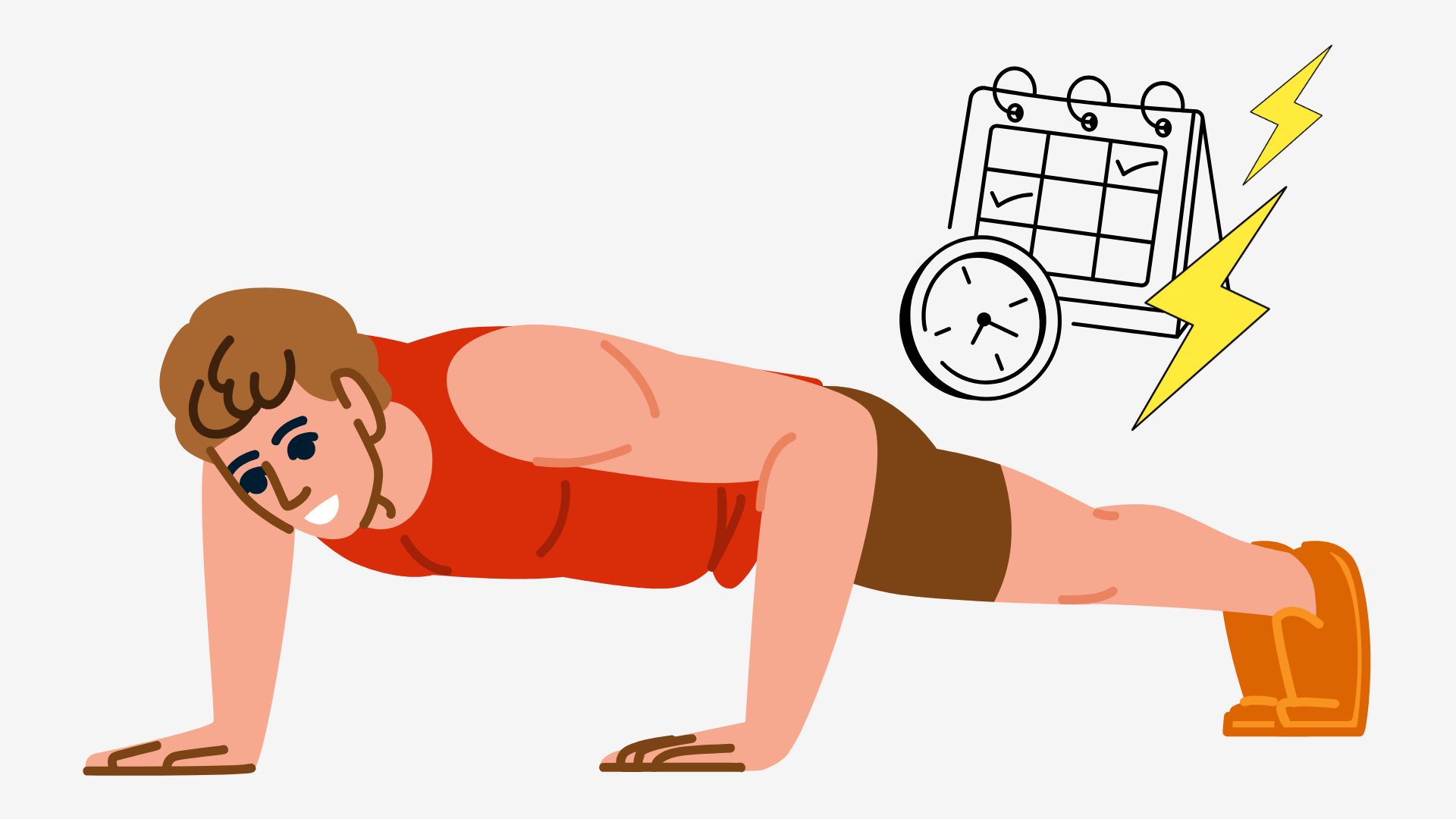 Push-ups are good exercises for health. Graphics: Thanh Thanh