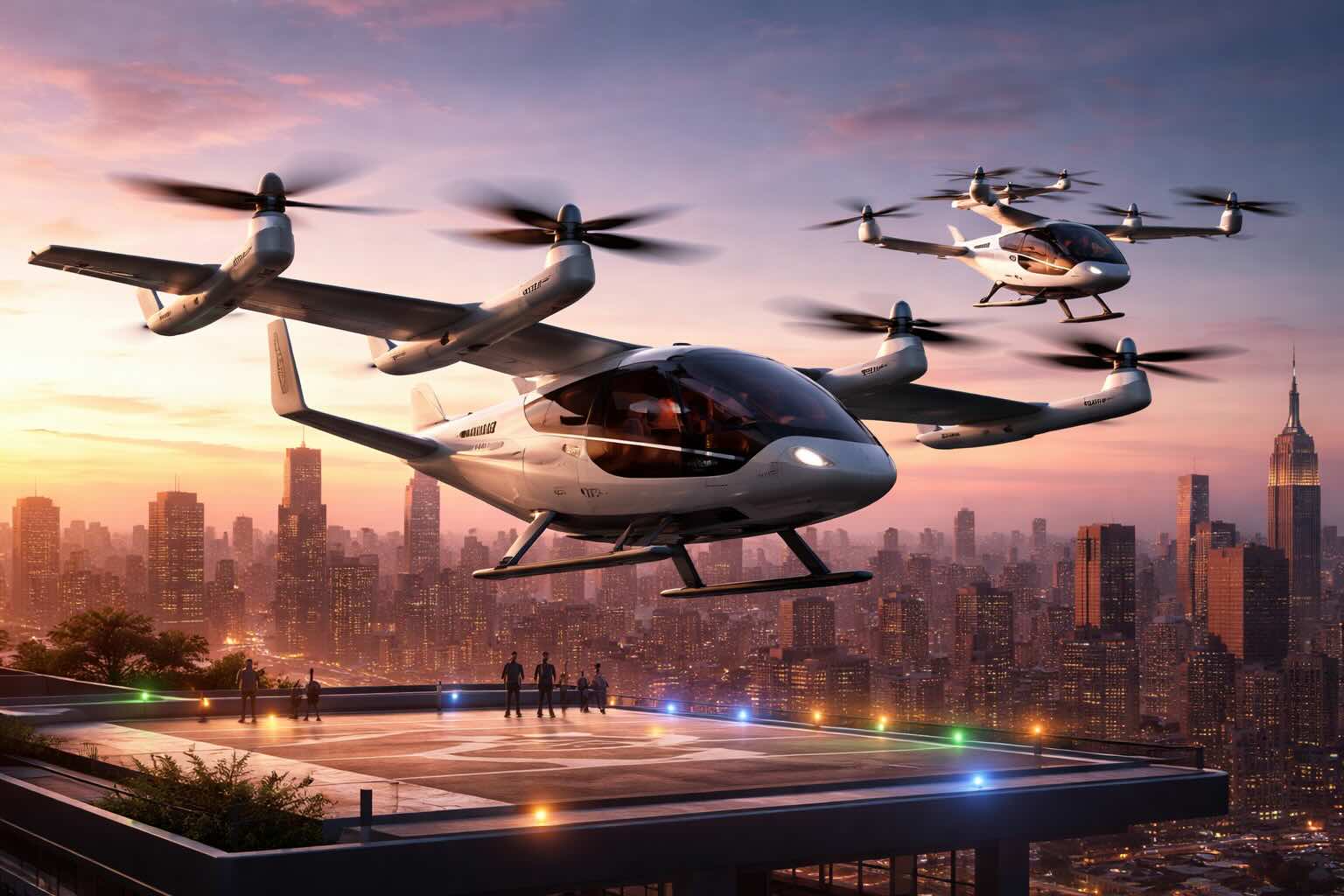 Electric flying taxis begin to be widely tested in the US