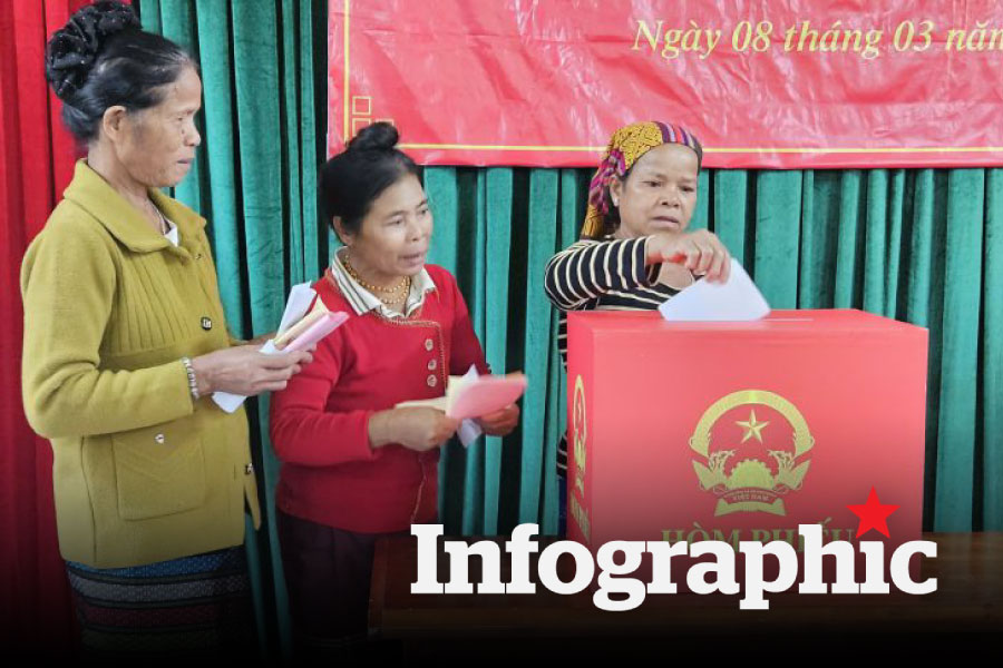 Quy trình 6 bước bỏ phiếu bầu cử đại biểu Quốc hội khoá và HĐND các cấp
