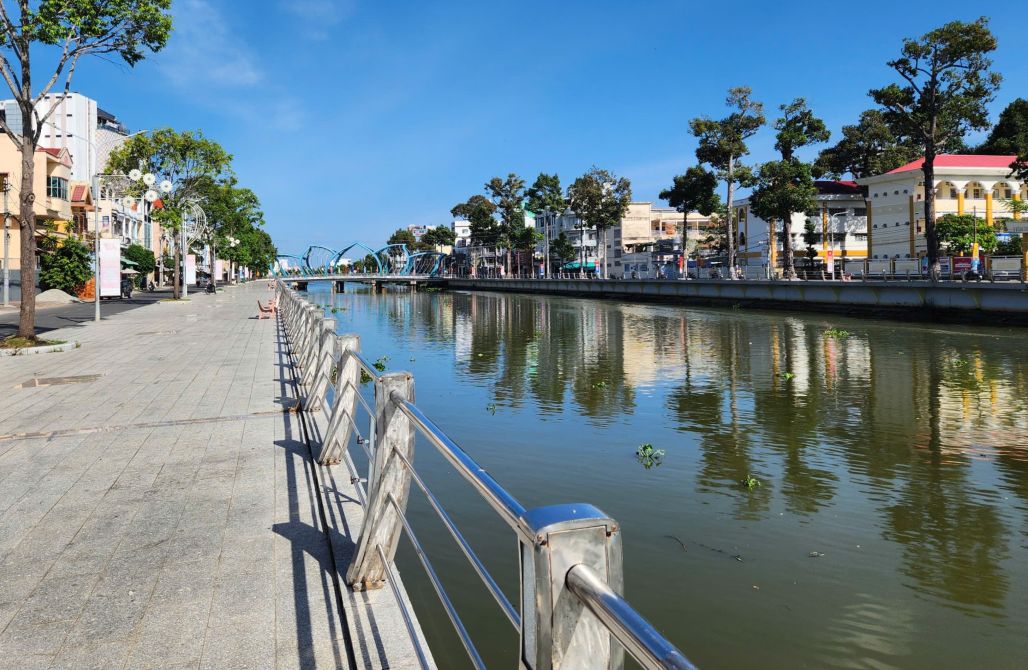 Khu vực trung tâm Sóc Trăng nơi dự kiến hình thành khu phố du lịch Maspero. Ảnh: Phương Anh