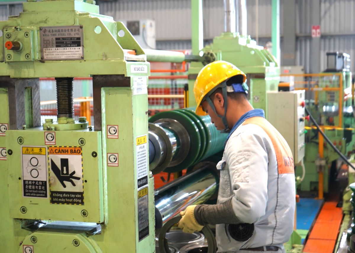 Hai Phong implements the Action Month plan on occupational safety and health in the city. Photo: Mai Dung