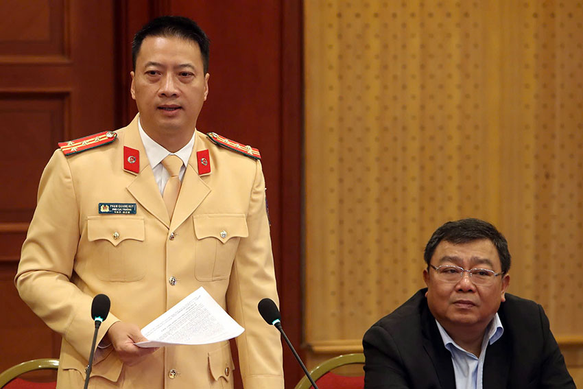 Đại tá Phạm Quang Huy - Phó Cục trưởng Cục CSGT. Ảnh: V.Nhật