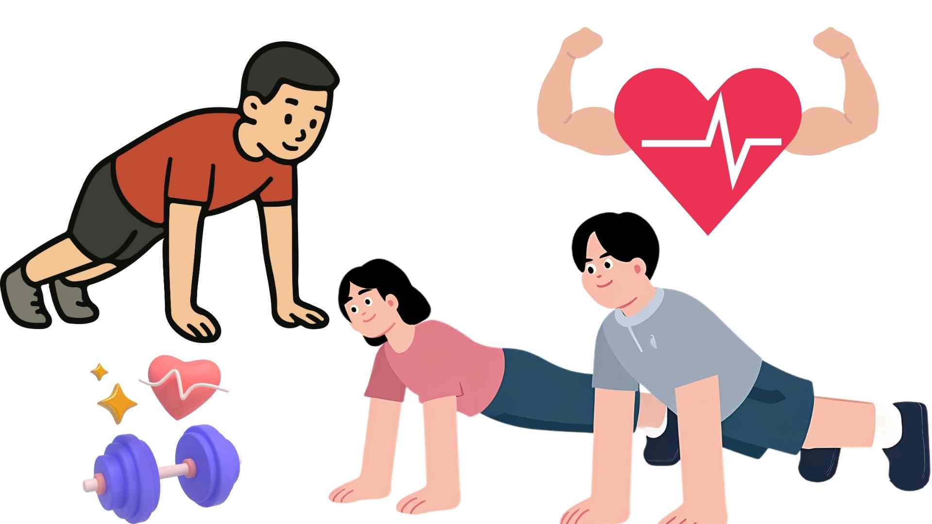 1 minute of push-ups to know your fitness. Graphics: Ha May