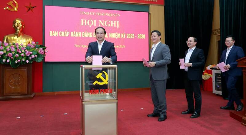 Hội nghị BCH Đảng bộ tỉnh Thái Nguyên nhiệm kỳ 2025 - 2030. Ảnh: Thái Nguyên GOP
