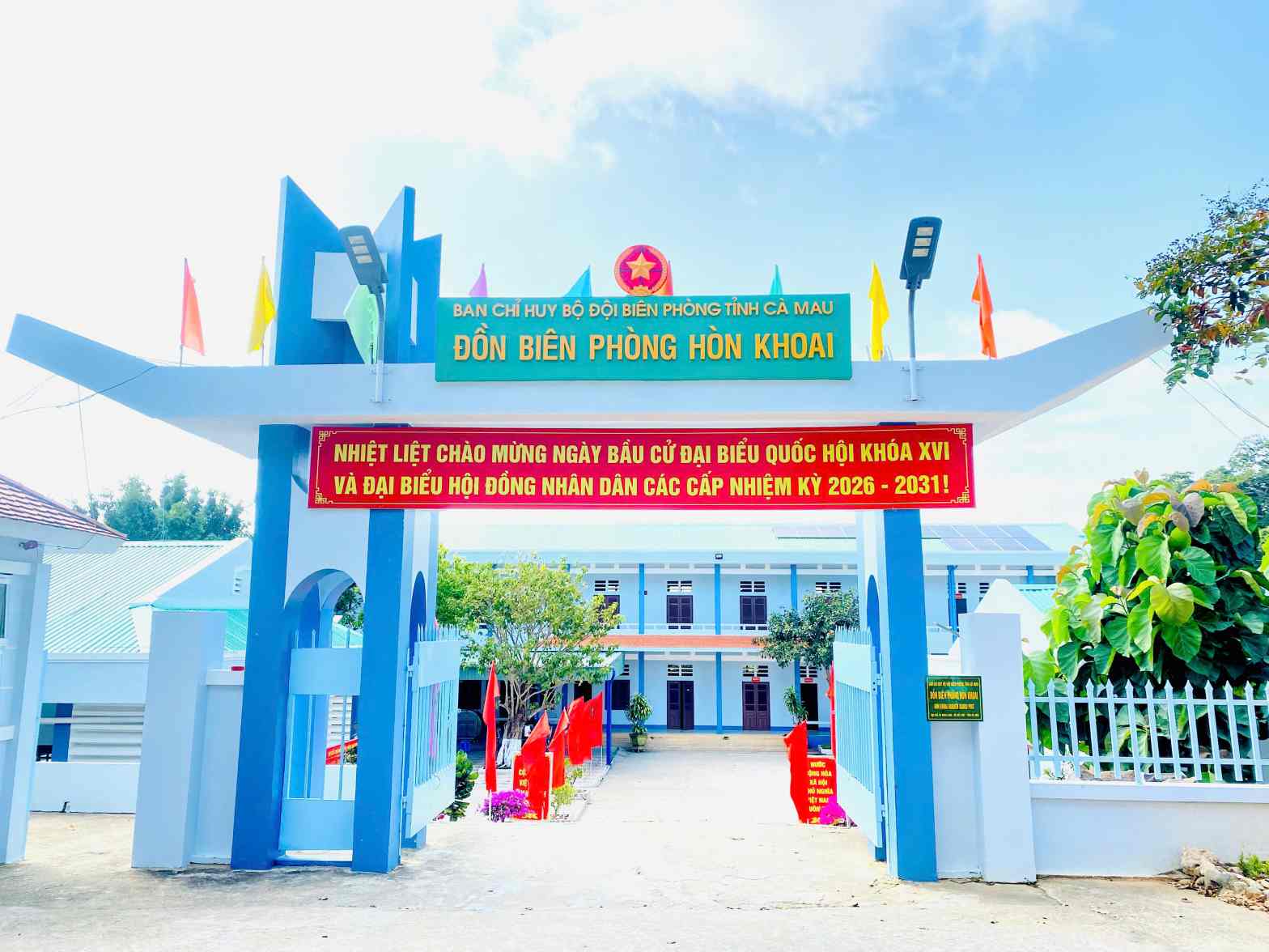 Đảo Hòn Khoai, Đất Mũi, Cà Mau sẵn sàng cho ngày bầu cử sớm. Ảnh: Nhật Hồ.