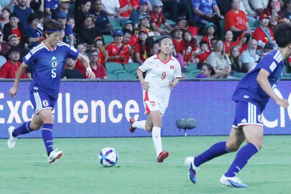 Tuyển nữ Việt Nam đã thi đấu nỗ lực ở giải châu Á. Ảnh: VFF
